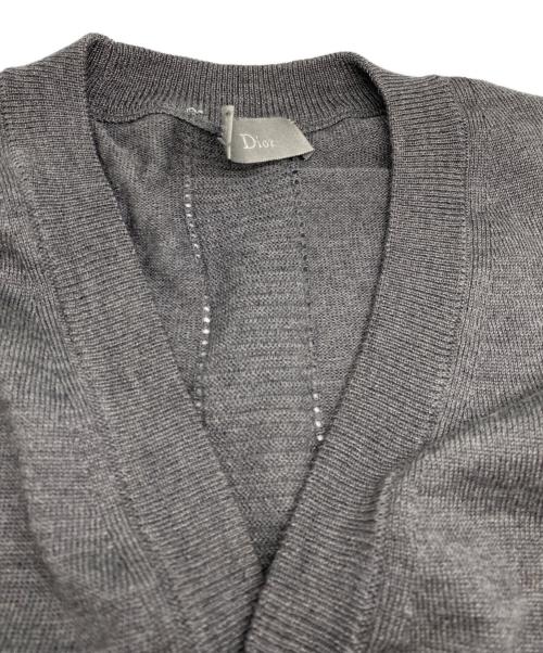 DIOR HOMME（ディオール オム）DIOR HOMME (ディオール オム) ウールカーディガン グレー サイズ:xxsの古着・服飾アイテム