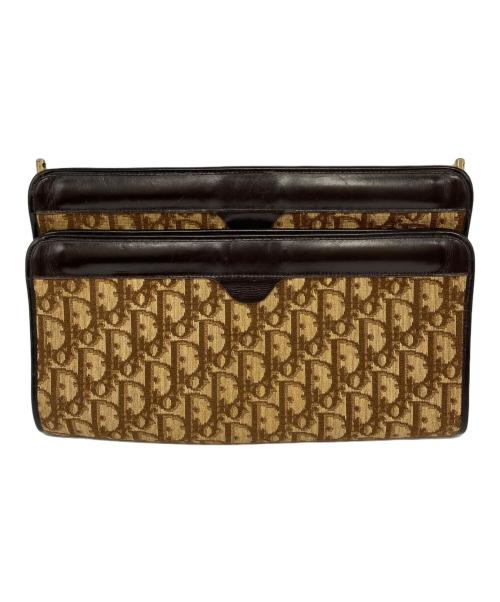 Christian Dior（クリスチャン ディオール）Christian Dior (クリスチャン ディオール) トロッター柄セカンドバッグ ブラウンの古着・服飾アイテム