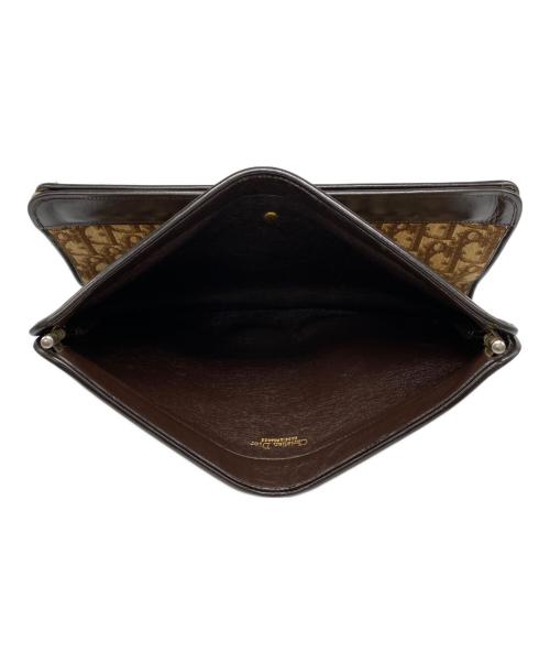 Christian Dior（クリスチャン ディオール）Christian Dior (クリスチャン ディオール) トロッター柄セカンドバッグ ブラウンの古着・服飾アイテム