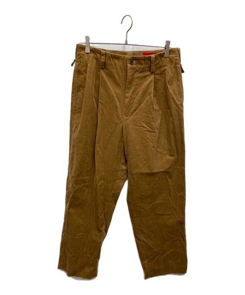 5525gallery（ゴーゴーニーゴーギャラリー）5525gallery (ゴーゴーニーゴーギャラリー) 2タックコーデュロイパンツ ブラウン サイズ:Sの古着・服飾アイテム
