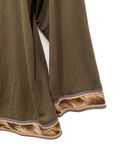 LEONARD（レオナール）LEONARD (レオナール) ノーカラージャケット ブラウン サイズ:Ｌの古着・服飾アイテム