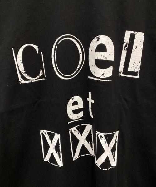 GOD SELECTION XXX（ゴッドセレクショントリプルエックス）GOD SELECTION XXX (ゴッドセレクショントリプルエックス) COEL (コエル) ロゴプリントTシャツ ブラック サイズ:Ｌの古着・服飾アイテム