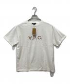 A.P.C.×BEAMS Lightsアーペーセー×ビームスライト）の古着「別注 VPC ロゴ刺繍 半袖 Tシャツ」｜ホワイト