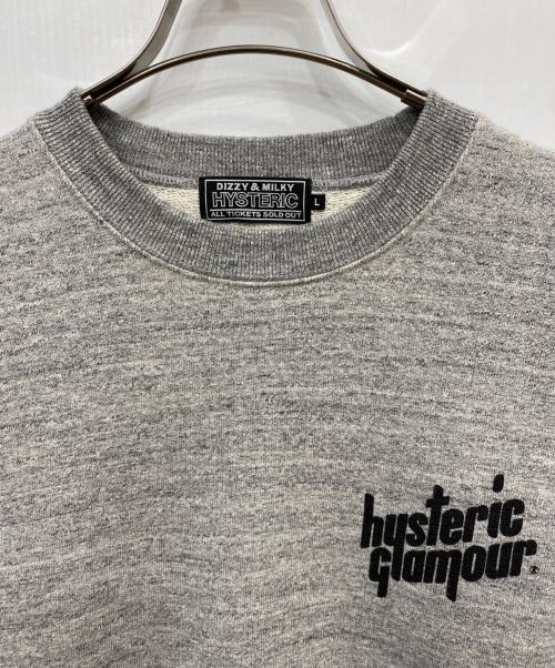 Hysteric Glamour（ヒステリックグラマー）Hysteric Glamour (ヒステリックグラマー) HYS ROCKERS スウェット グレー サイズ:Ｌの古着・服飾アイテム