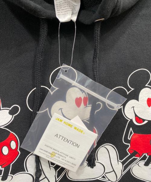 JAM HOME MADE（ジャムホームメイド）JAM HOME MADE (ジャムホームメイド) BOUNTY HUNTER (バウンティハンター) ラブ ミッキー パーカー ブラック サイズ:Ｌ 未使用品の古着・服飾アイテム