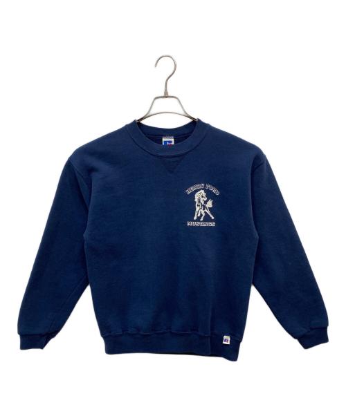 RUSSELL ATHLETIC（ラッセルアスレチック）RUSSELL ATHLETIC (ラッセルアスレチック) プリントスウェット ネイビー サイズ:ＸＬの古着・服飾アイテム