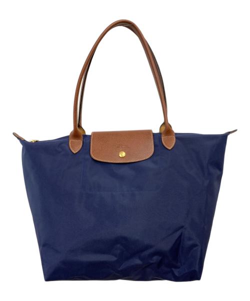 LONGCHAMP（ロンシャン）LONGCHAMP (ロンシャン) ナイロントートバッグ ネイビーの古着・服飾アイテム