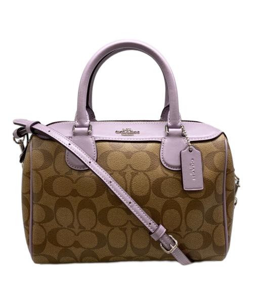 COACH（コーチ）COACH (コーチ) 2WAYバッグ パープルの古着・服飾アイテム