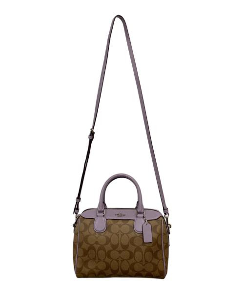 COACH（コーチ）COACH (コーチ) 2WAYバッグ パープルの古着・服飾アイテム