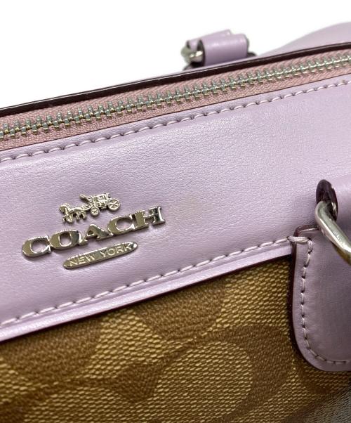 COACH（コーチ）COACH (コーチ) 2WAYバッグ パープルの古着・服飾アイテム