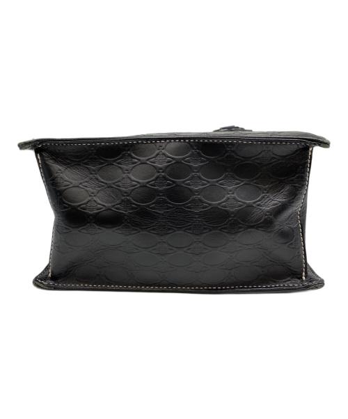 Vivienne Westwood（ヴィヴィアンウエストウッド）Vivienne Westwood (ヴィヴィアンウエストウッド) オーブ刻印総柄ハンドバッグ ブラックの古着・服飾アイテム