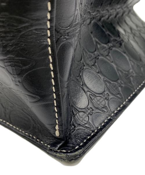Vivienne Westwood（ヴィヴィアンウエストウッド）Vivienne Westwood (ヴィヴィアンウエストウッド) オーブ刻印総柄ハンドバッグ ブラックの古着・服飾アイテム
