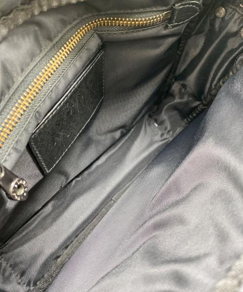 HUNTING WORLD（ハンティングワールド）HUNTING WORLD (ハンティングワールド) ワッペンショルダーバッグ ブラックの古着・服飾アイテム