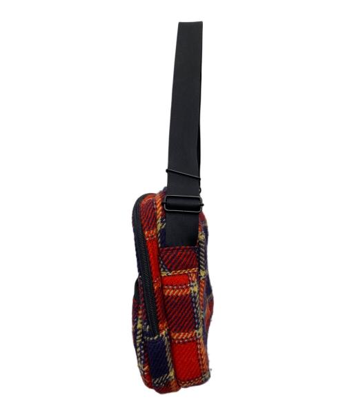 PORTER（ポーター）PORTER COMME des GARCONS JUNYA WATANABE MAN (コム デ ギャルソン ジュンヤ ワタナベ マン) 02AW tartan check wool shoulder bag レッド サイズ:無しの古着・服飾アイテム