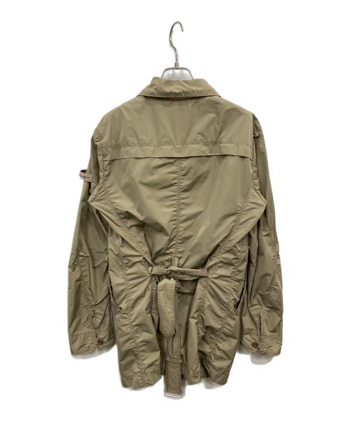 PEUTEREY（ピューテリー）PEUTEREY (ピューテリー) Polyester Sleeve Logo Hunting Long Jacket ベージュ サイズ:46の古着・服飾アイテム