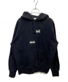 SUPREME×COMME des GARCONS SHIRT（シュプリーム×コムデギャルソンシャツ）の古着「Split Box Logo Hooded Sweatshirt」｜ブラック
