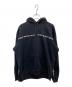SUPREME（シュプリーム）の古着「Text StripeHooded Sweatshirt」｜ブラック
