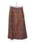 BEAMS BOY（ビームスボーイ）の古着「チェックキルトスカート」｜オレンジ