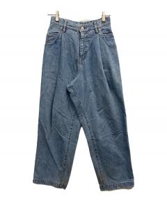 中古・古着通販】sulvam (サルバム) FANCY TWEED WIDE PANTS ブルー