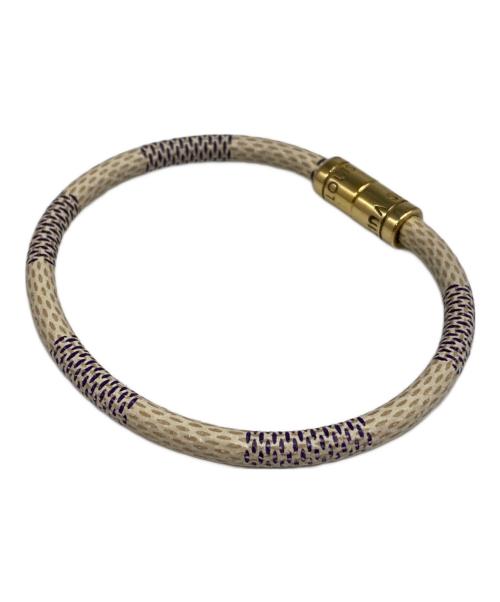 LOUIS VUITTON（ルイ ヴィトン）LOUIS VUITTON (ルイ ヴィトン) アズール ブラスレ キープイット バングル アイボリーの古着・服飾アイテム