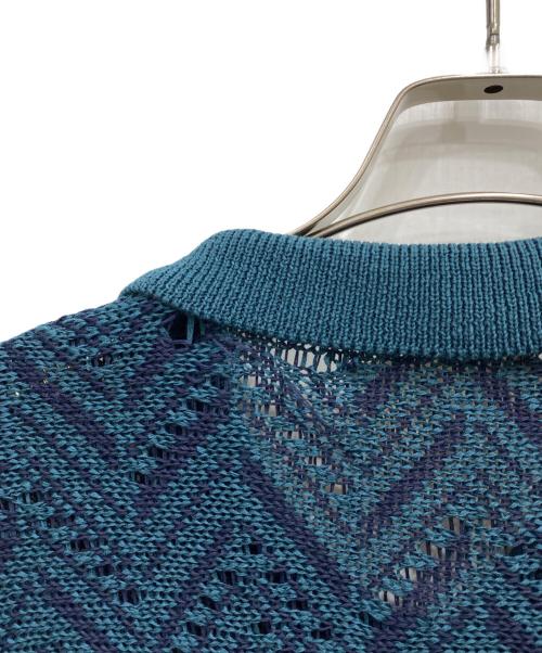 YOKE（ヨーク）YOKE (ヨーク) HERRINGBONE MESH SHIRT グリーン サイズ:3の古着・服飾アイテム