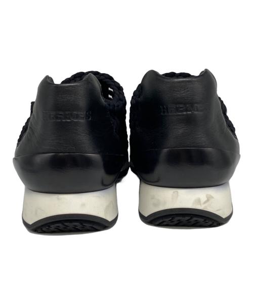 HERMES（エルメス）HERMES (エルメス) メッシュスリッポン ブラック サイズ:37の古着・服飾アイテム