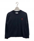 AMI Alexandre Mattiussiアミアレクサンドルマテュッシ）の古着「ハート刺繍カットソー」｜ブラック