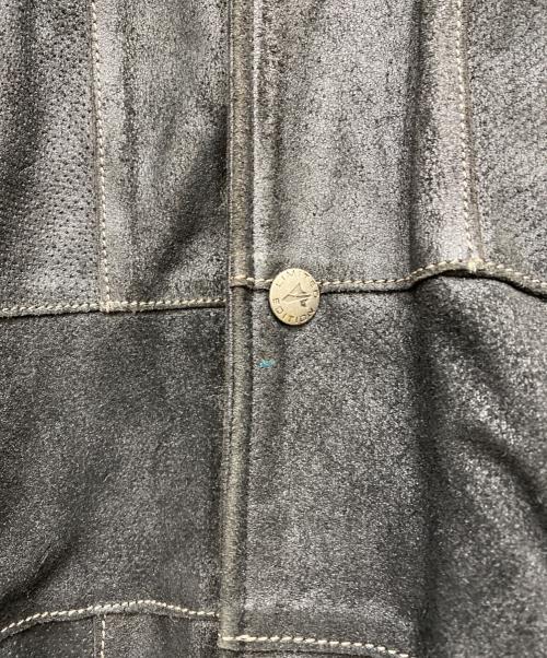 AVIREX（アヴィレックス）AVIREX (アヴィレックス) パッチワークレザー スタジアムジャケット ブラック サイズ:XXLの古着・服飾アイテム