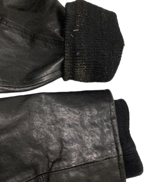 INDIAN MOTORCYCLE（インディアンモーターサイクル）INDIAN MOTORCYCLE (インディアンモーターサイクル) ラムレザーダブルライダースジャケット ブラック サイズ:Lの古着・服飾アイテム