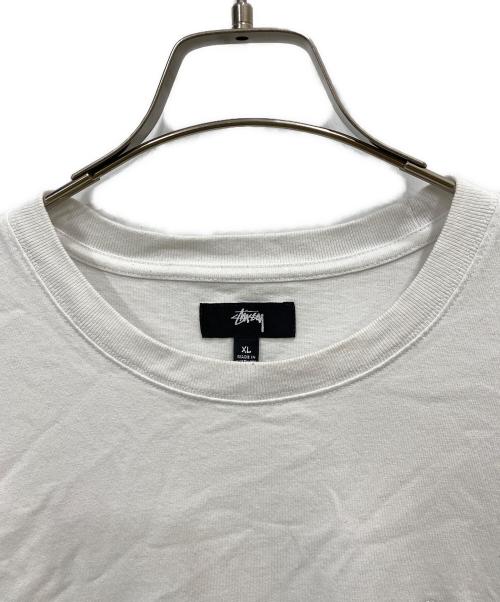 stussy（ステューシー）stussy (ステューシー) STOCK LOGO LS TEE ホワイト サイズ:ＸＬの古着・服飾アイテム