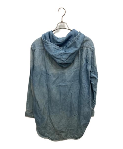 BACKLASH（バックラッシュ）BACKLASH (バックラッシュ) コットンリネンメキシカンパーカー ブルー サイズ:Ｍの古着・服飾アイテム