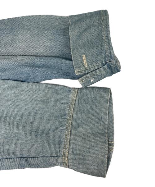 BACKLASH（バックラッシュ）BACKLASH (バックラッシュ) コットンリネンメキシカンパーカー ブルー サイズ:Ｍの古着・服飾アイテム