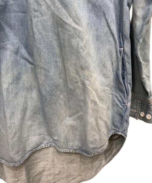 BACKLASH（バックラッシュ）BACKLASH (バックラッシュ) コットンリネンメキシカンパーカー ブルー サイズ:Ｍの古着・服飾アイテム