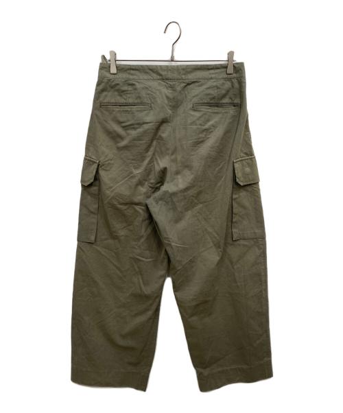 BLURHMS（ブラームス）BLURHMS (ブラームス) Washed Gabardine Super Wide 6P Slacks グリーン サイズ:2の古着・服飾アイテム