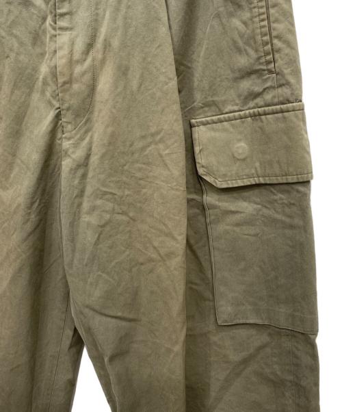 BLURHMS（ブラームス）BLURHMS (ブラームス) Washed Gabardine Super Wide 6P Slacks グリーン サイズ:2の古着・服飾アイテム