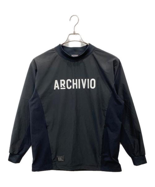 archivio（アルチビオ）archivio (アルチビオ) プルオーバーカットソー ブラック サイズ:48の古着・服飾アイテム