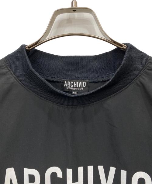 archivio（アルチビオ）archivio (アルチビオ) プルオーバーカットソー ブラック サイズ:48の古着・服飾アイテム