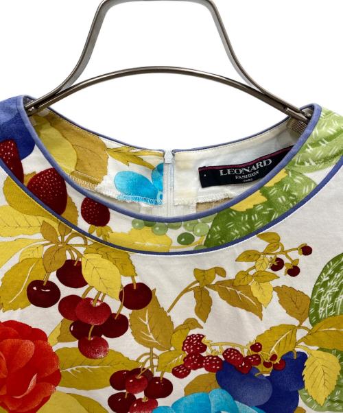 LEONARD（レオナール）LEONARD (レオナール) 半袖ブラウス ホワイト サイズ:Mの古着・服飾アイテム