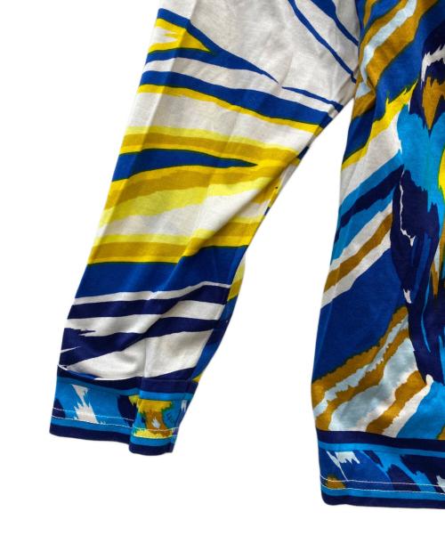 LEONARD（レオナール）LEONARD (レオナール) 総柄長袖カットソー ネイビー サイズ:Ｌの古着・服飾アイテム