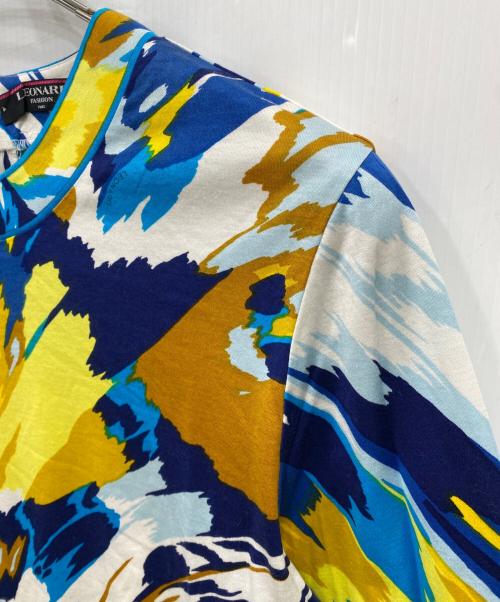 LEONARD（レオナール）LEONARD (レオナール) 総柄長袖カットソー ネイビー サイズ:Ｌの古着・服飾アイテム