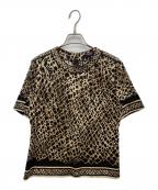 LEONARDレオナール）の古着「アニマル柄カットソー」｜ブラウン