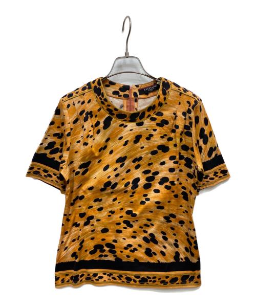 LEONARD（レオナール）LEONARD (レオナール) 半袖カットソー ブラウン サイズ:Mの古着・服飾アイテム