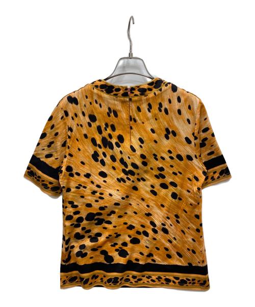 LEONARD（レオナール）LEONARD (レオナール) 半袖カットソー ブラウン サイズ:Mの古着・服飾アイテム