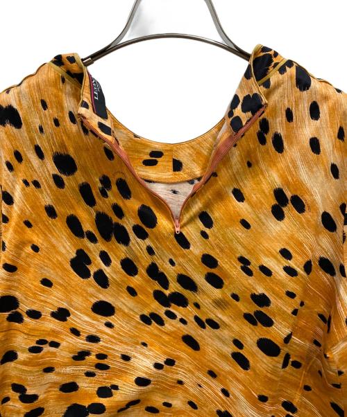 LEONARD（レオナール）LEONARD (レオナール) 半袖カットソー ブラウン サイズ:Mの古着・服飾アイテム