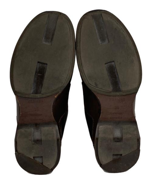 HERMES（エルメス）HERMES (エルメス) レザースニーカー ブラウン サイズ:36の古着・服飾アイテム