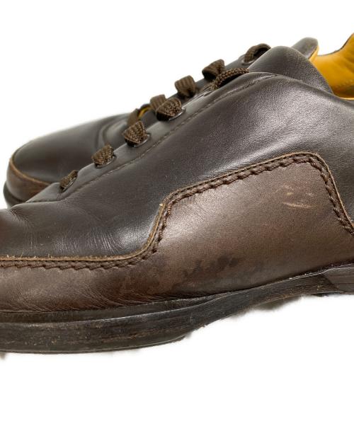 HERMES（エルメス）HERMES (エルメス) レザースニーカー ブラウン サイズ:36の古着・服飾アイテム