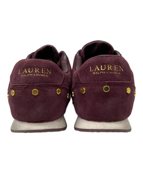 LAUREN RALPH LAUREN（ローレンラルフローレン）LAUREN RALPH LAUREN (ローレンラルフローレン) スタッズスニーカー レッド サイズ:38の古着・服飾アイテム