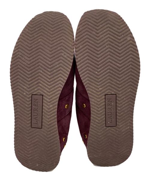 LAUREN RALPH LAUREN（ローレンラルフローレン）LAUREN RALPH LAUREN (ローレンラルフローレン) スタッズスニーカー レッド サイズ:38の古着・服飾アイテム