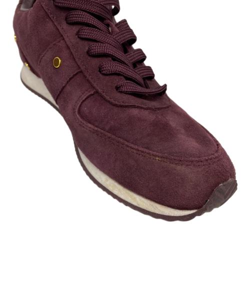 LAUREN RALPH LAUREN（ローレンラルフローレン）LAUREN RALPH LAUREN (ローレンラルフローレン) スタッズスニーカー レッド サイズ:38の古着・服飾アイテム