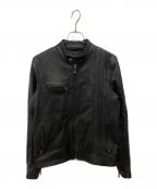 SOPHNET.×BELSTAFFソフネット×ベルスタッフ）の古着「ラムレザージャケット」｜ブラック
